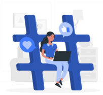 photo-social-media Hashtag cartoon